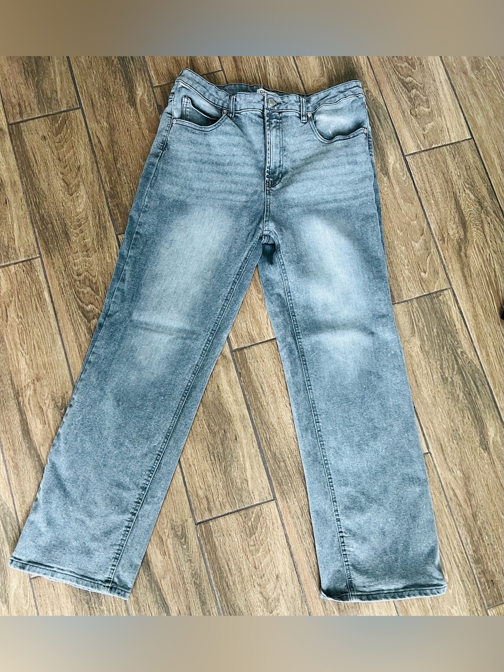 OAT New York Gray Wash Straight Leg Jeans | Size 12/31
